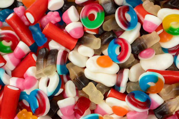 Assortiment de bonbons à l'unité colorés - Sweet Land