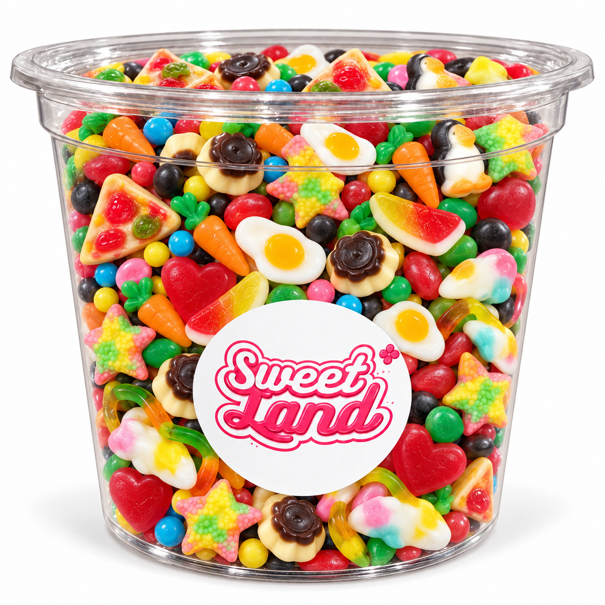 Pot de bonbons gélifiés assortis Sweet Land