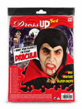 Kit de déguisement Dracula Widmann avec perruque noire, dentier de vampire et faux sang