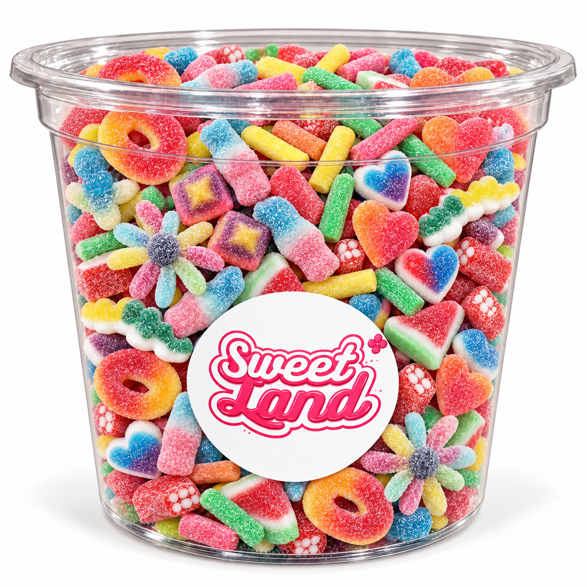 Pot de bonbons acidulés assortis Sweet Land