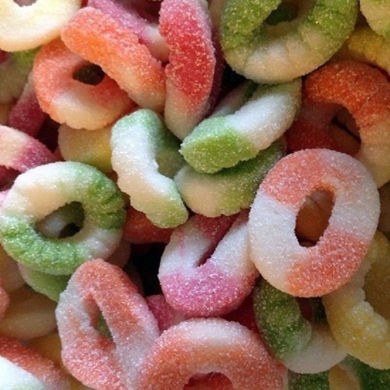Bonbons Arlequin Fizz acidulés multicolores Sweet Land