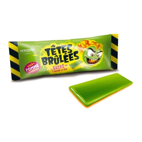 Barre bonbon acidulée saveur pomme