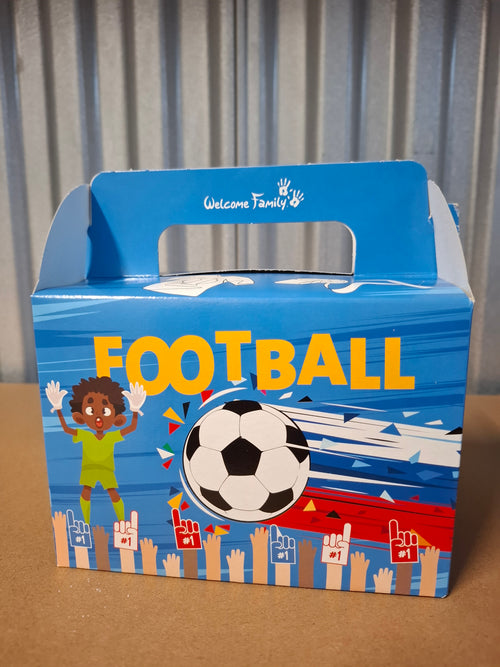 Boîte à bonbons en carton thème football