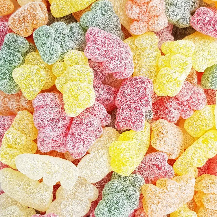 Bonbon ourson citrique acidulé à texture moelleuse