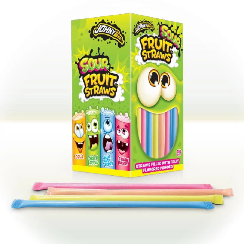 Paille Sour Straw fruit colorée