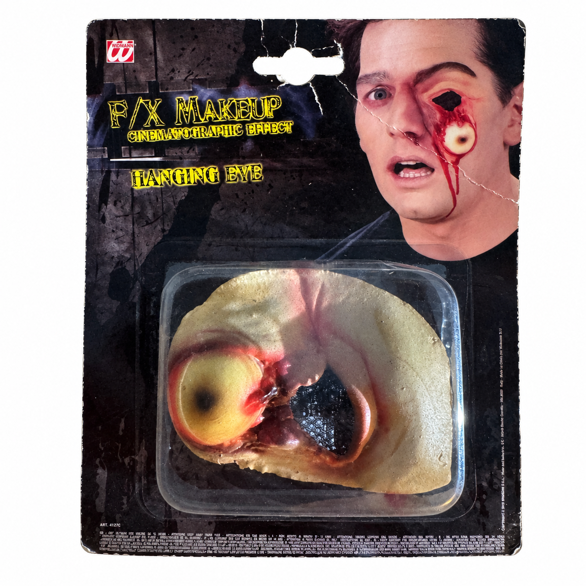 Prothèse en latex Hanging Eye avec faux œil pendant pour maquillage d’effets spéciaux Halloween