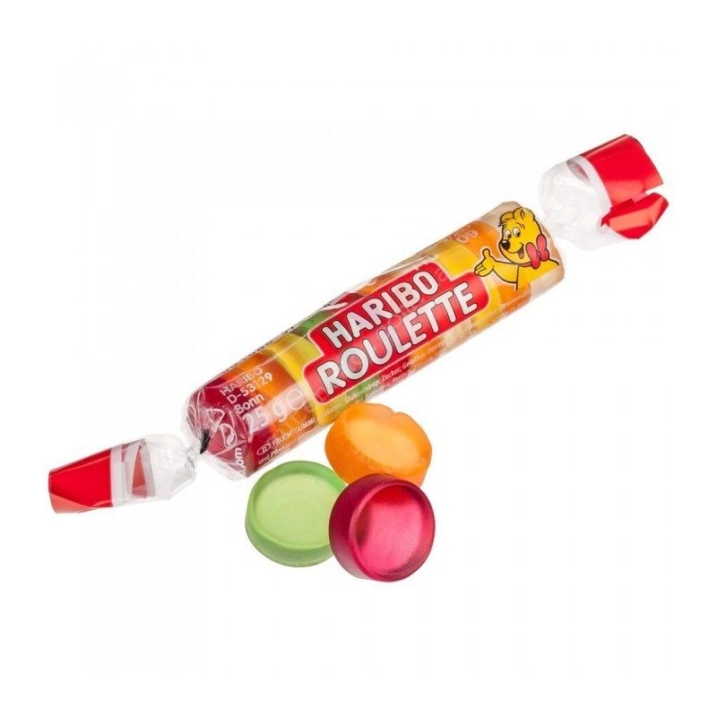 Bonbon roulette fruit gélifié fruité à l’unité