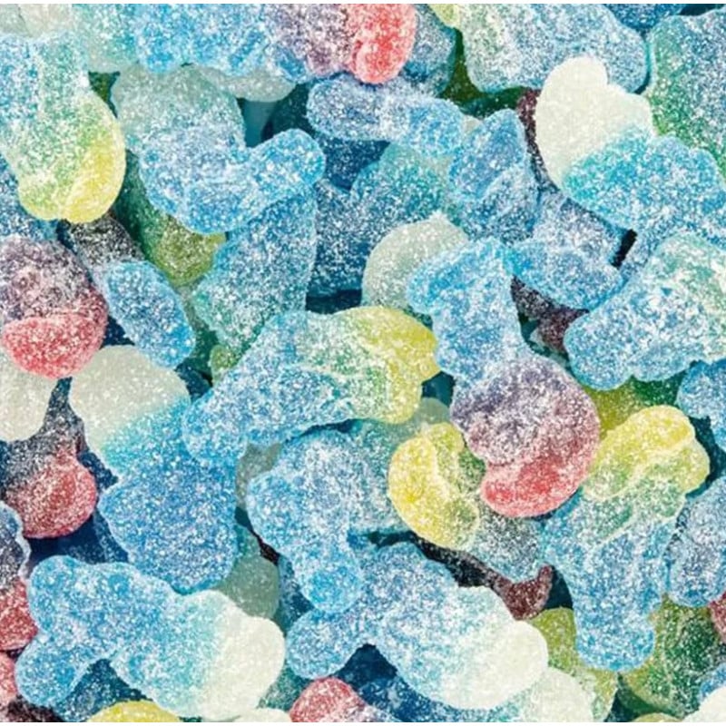 Bonbon Schtroumpfs Pik Haribo acidulé confiserie à l’unité