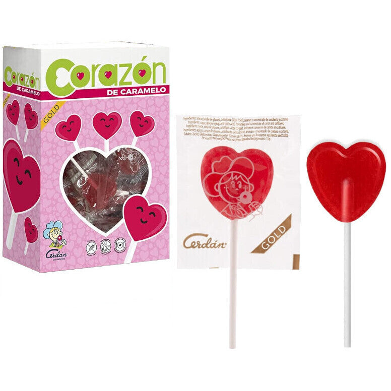 Sucette petit coeur cerise