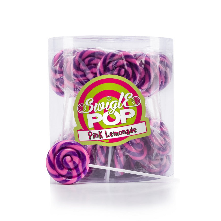 Sucette Swigle Pop Pink Limonade fruitée et colorée