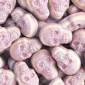 Bonbons Têtes de mort fourrées Vidal colorées pour Halloween
