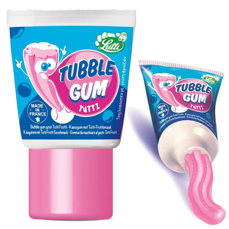 Chewing-gum Tubble Gum tutti frutti en tube